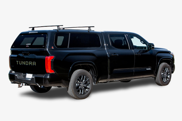 Toyota Tundra with a Leer camper shell